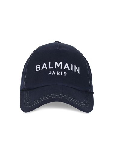 Cotton cap with Balmain Paris logo